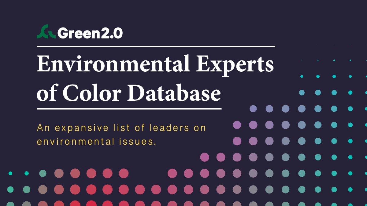 CAPenergypolicy's tweet photo. We're excited to share @DiverseGreen’s Environmental #ExpertsofColor Database! The leaders included hold invaluable knowledge + a more representative set of perspectives on vital environmental issues.
Explore the full database: https://t.co/xkUX5EwjUU. https://t.co/SrjzUEcIM0