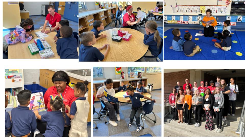 UIndySOE's tweet photo. UIndy SOE Children’s Literature class participated in read aloud lesson practice before engaging in read alouds with K-2 students at Christel House Academy CHA @ChristelHouseSA https://t.co/8dq8AKxZuy