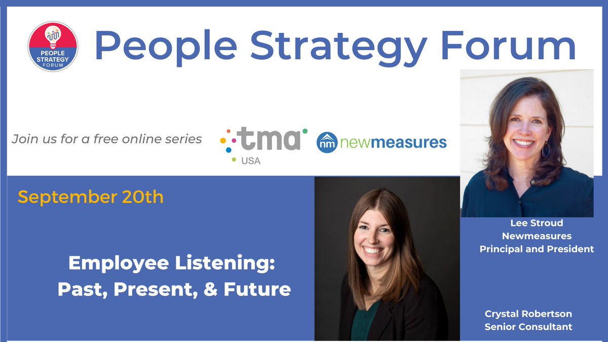 CompTeamExpert's tweet photo. People Strategy Forum with
Lee Stroud and Crystal Robertson https://t.co/LYmYxTZ9K2