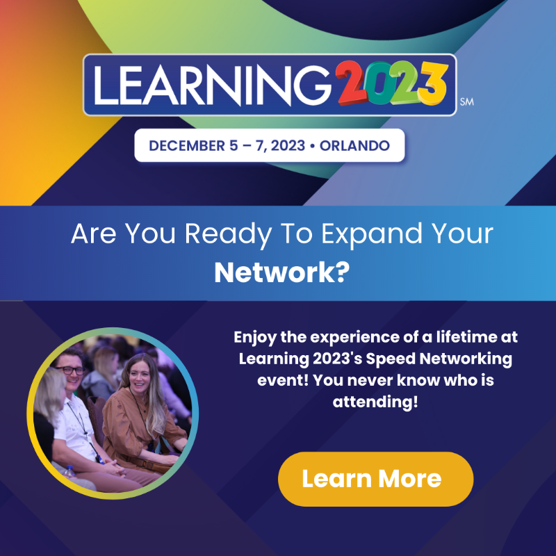 LearningGuild's tweet photo. Join us on December 5 - 7 in Orlando for Learning 2023 Conference! Become a guild member now to save $100 on your full conference registration.