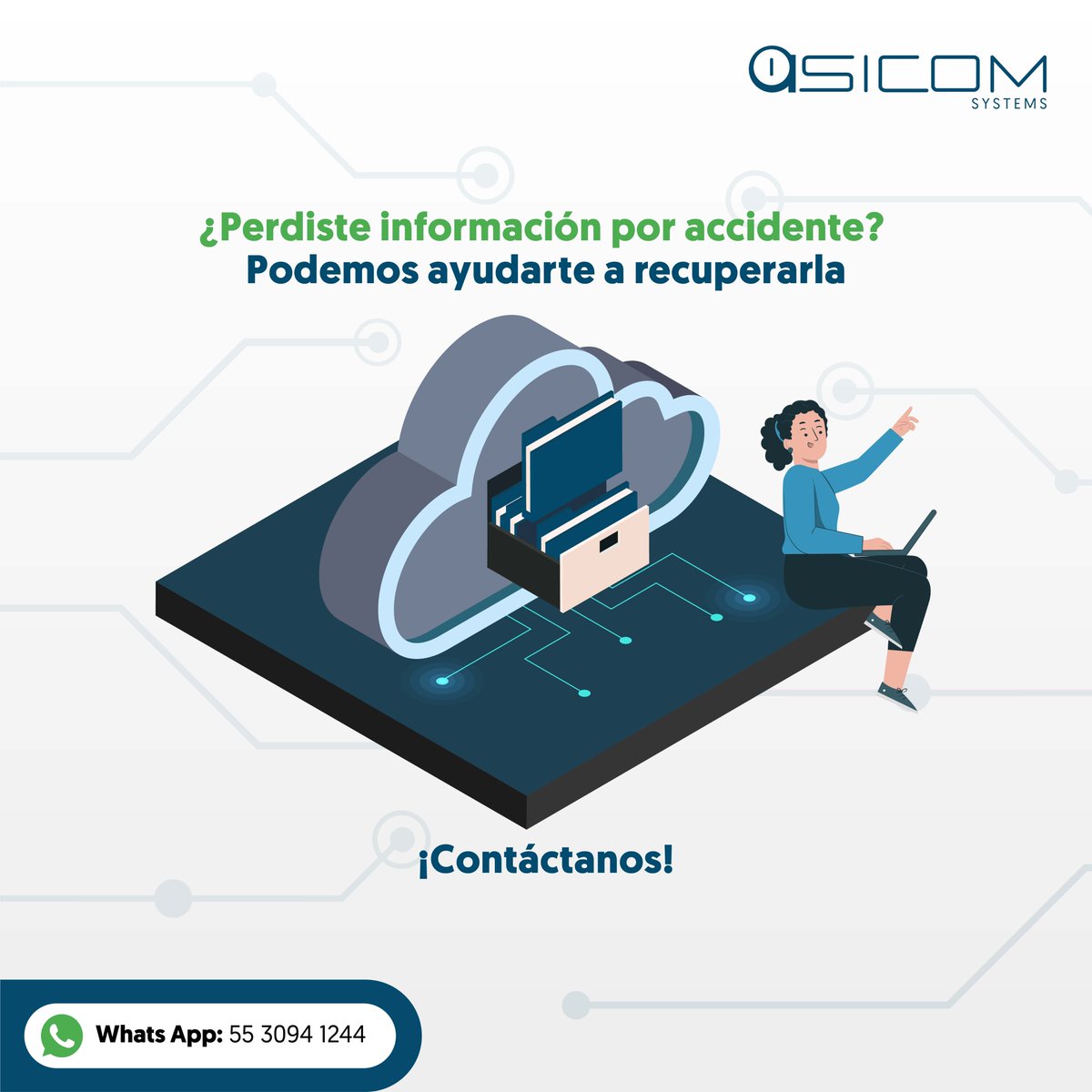 AsicomSystems's tweet image. ASICOM: Protegemos tus datos y ofrecemos servicios de recuperación en caso de pérdida. Contáctanos para conocer opciones. Sucursal en Hacienda: Prolongación División del Norte 4344, local 28. 📂🔐 #SeguridadInformática #RecuperaciónDeDatos