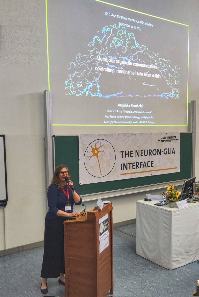 🎨 🧫 Last but not least, in her keynote Angelika Rambold from @mpi_ie blew our minds with #MultiplexImaging of six #CellOrganelle types at once and what that can reveal of #MetabolicNetworks in health and in inflammation.