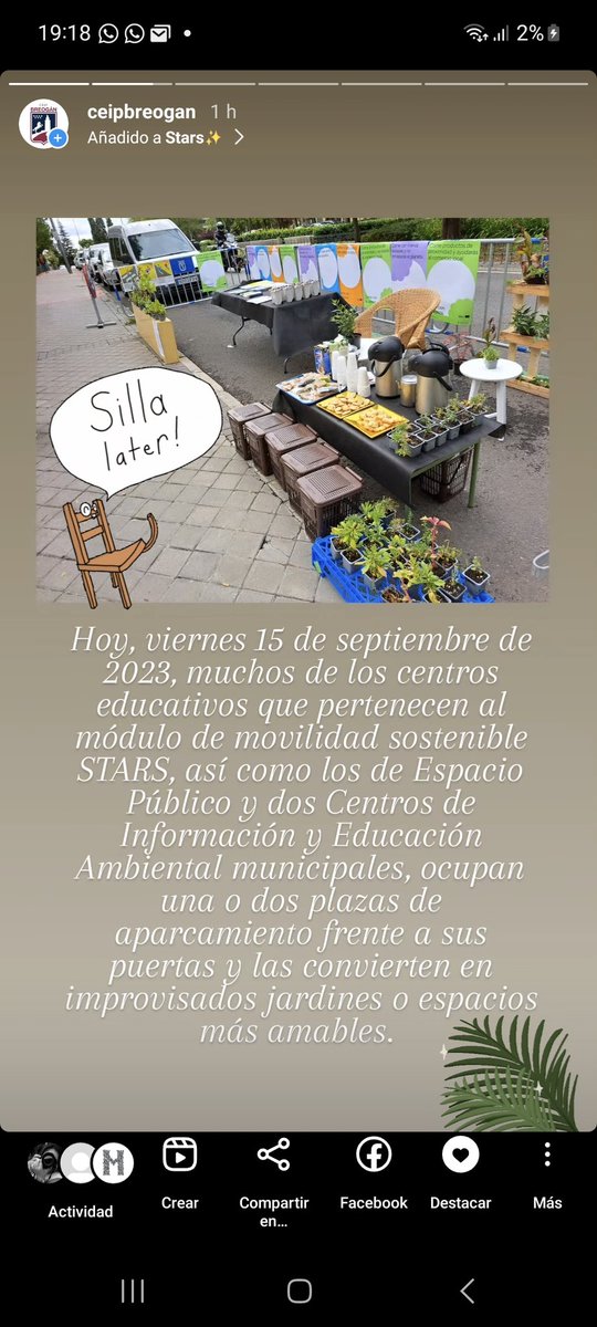 CeipBreogan's tweet photo. #ParkingDay hoy en el cole nos hemos unido a la celebración mundial del ParkingDay. Además, hemos recibido la visita del Concejal del Distrito Fuencarral-El pardo en nuestro huerto.
#ProyectoStar #MuydeMadrid https://t.co/vaokdqtKHI