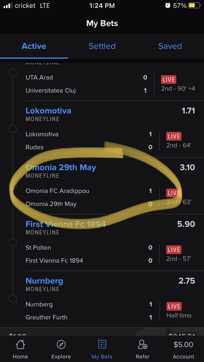 DadBagBets's tweet photo. Again I get fixed and schemed #gamblingx #fanduel #scam https://t.co/7eE5F8ZQUR