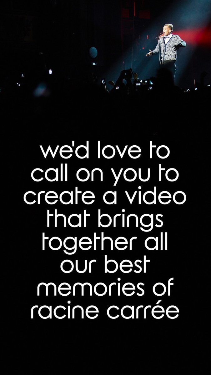 stromae_source's tweet image. 🫵 STROMAE A BESOIN DE VOUS ! 

Afin de réaliser une vidéo pour les 10 ans de Racine Carrée, il appelle les fans à partager leurs meilleurs souvenirs autour de l'album et de la tournée sous forme de photos ou de vidéos.

👉 competition.umusic.com/stromae-10-yea…