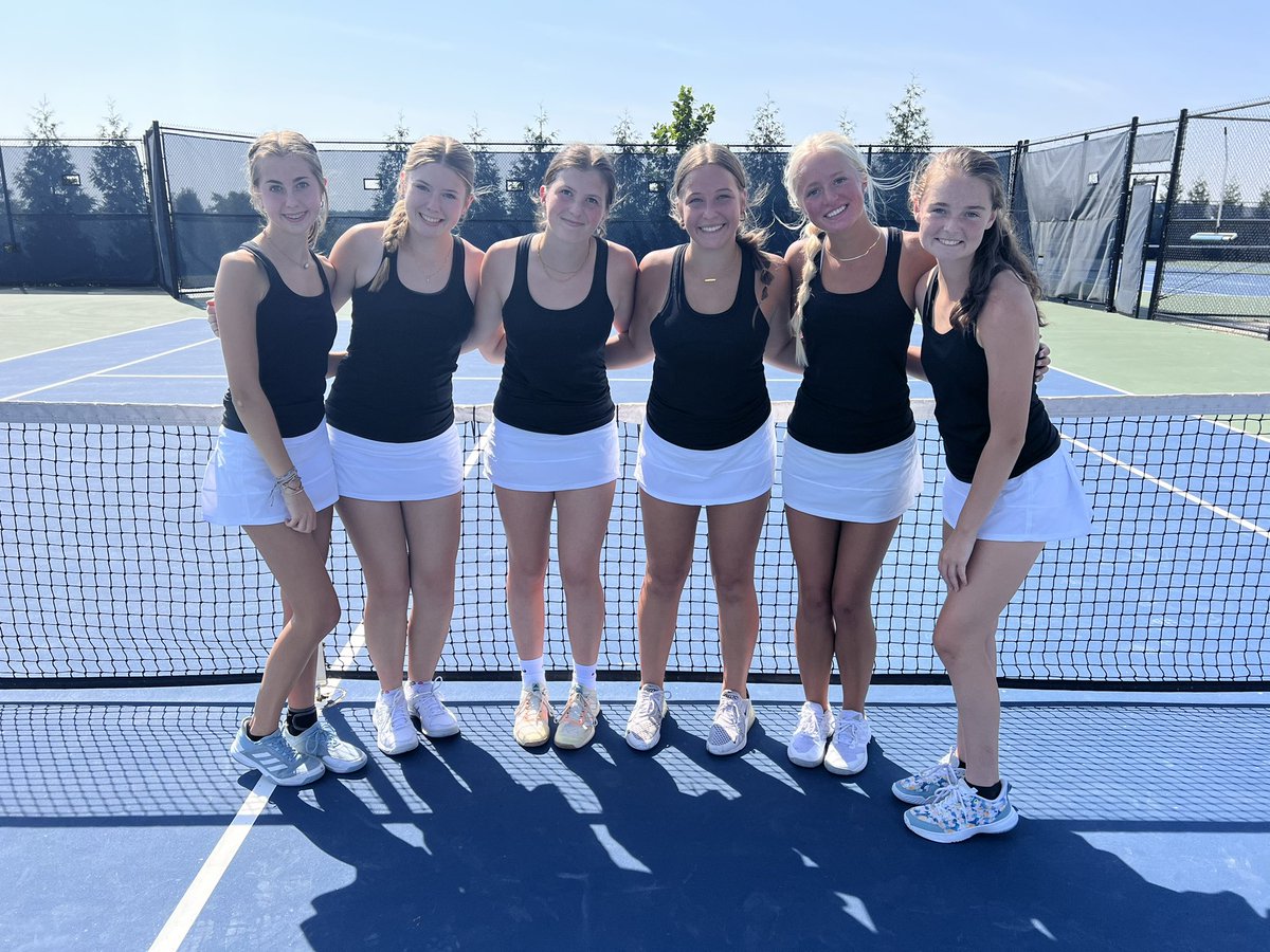 MrsGeisert's tweet photo. Liberty Team 1 won the LN JV Doubles tournament today! SkooJays! @LHSCoachKoch @LHSBlueJays 
A Flight
Brianna Matthews/Megan Gray - 5th 
B Flight 
Paige Anderson/Anna Combs - 1st
C Flight
Adilyn Conrick/Kate Ornelas - 1st https://t.co/eO3YEHMvKL