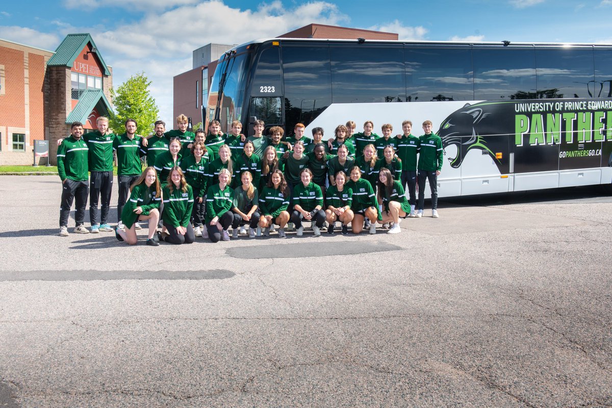 UPEIPanthers's tweet image. Thar she goes!🤩💚

A big thank you to @coachatlantic for "Pantherizing" one of their buses, which has set out on its maiden voyage!🍾

It wouldn't have been possible without the support of our donors and sponsors, as well as @UPEIAlumni. Thank you!

#GoPanthersGo