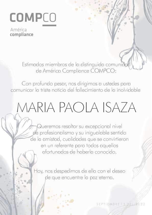 MomenttoLegal's tweet photo. #QEPD
#MariaPaolaIsaza
#DescansaEnPaz
#HastaSiempre
#PazEterna
#AdiosQueridaAmiga
#Momentto
#COMPCO
#AmericaComplianceCOMPCO
@EvertMontero @Fecoljuegos @Cornazar2 @AsojuegosCol @CCJuristas https://t.co/bG81MvyLPv
