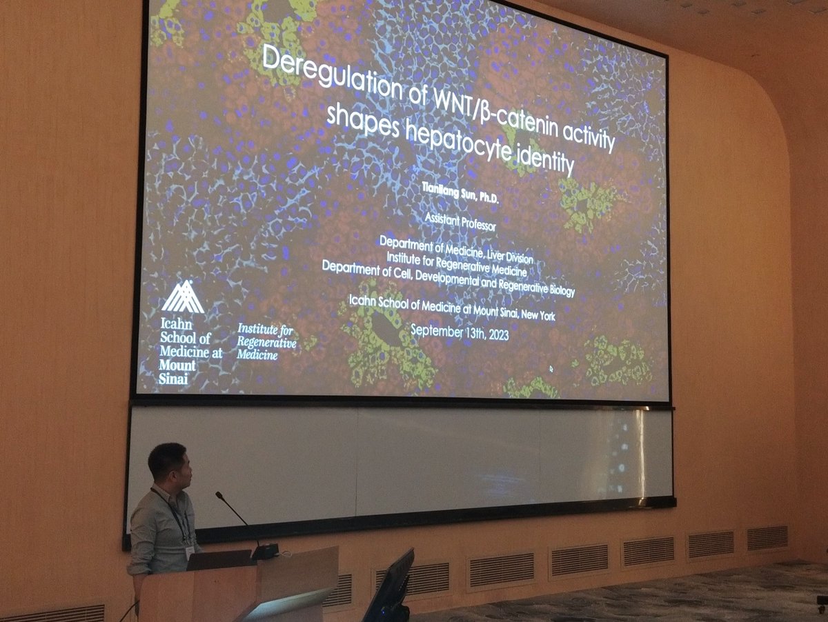 IRM and BFSCI’s Dr. Tianliang Sun presented his exciting work: “Deregulation of WNT/beta-Catenin activity shapes hepatocyte identity” at the Cold Spring Harbor Asia Liver Conference in Suzhou, China this past September! #CSHAsia