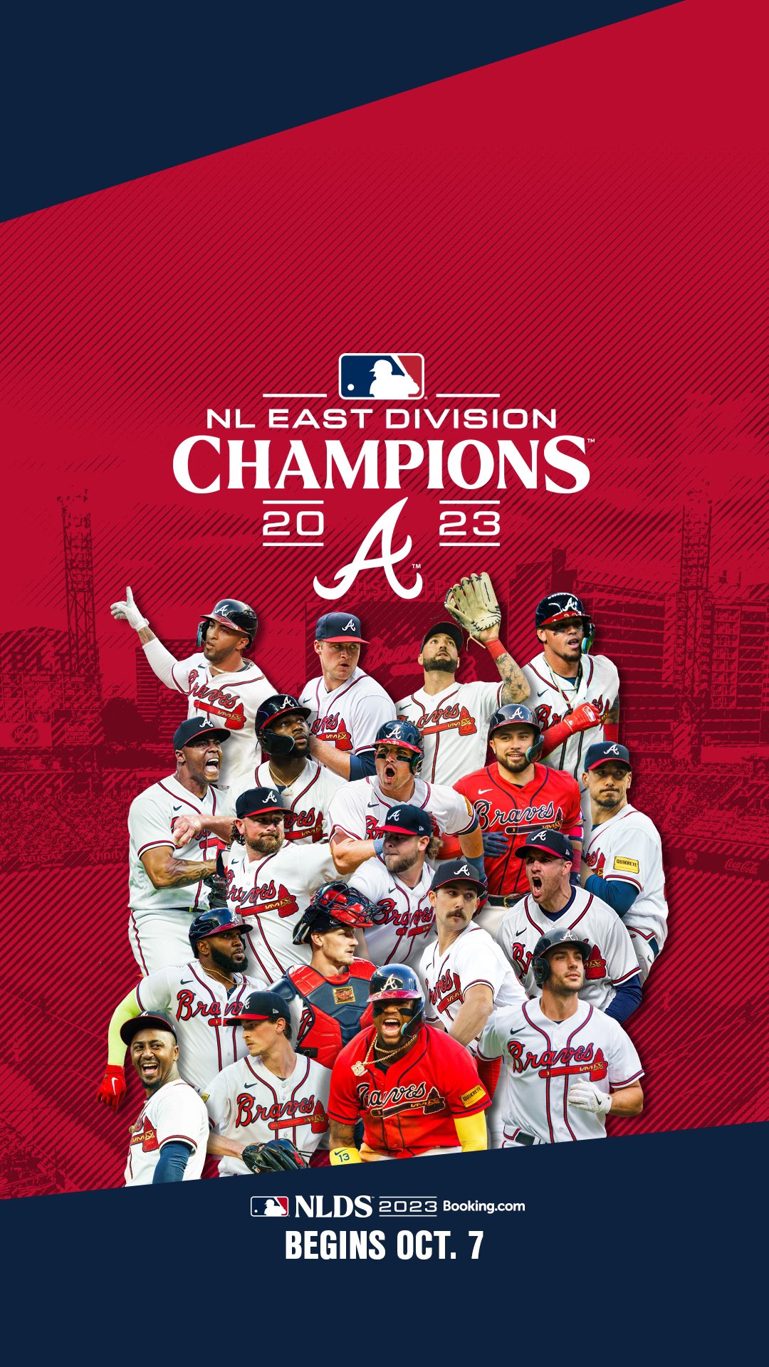 National league east atlanta braves division champions poster