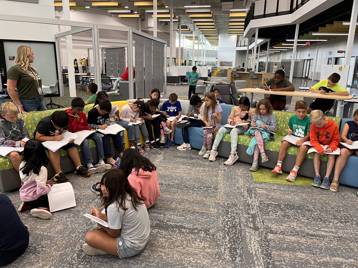 We visited so many places today on our Writing Marathon: the office, the cafeteria, the kindergarten playground, the woods and even <a href="/NoviMeadows/">Novi Meadows Elem.</a>!! It was great to exercise our writing muscles! ✏️ <a href="/MsLeonNoviWoods/">Marietta Leon</a> <a href="/NoviWoods/">Novi Woods Elem.</a>