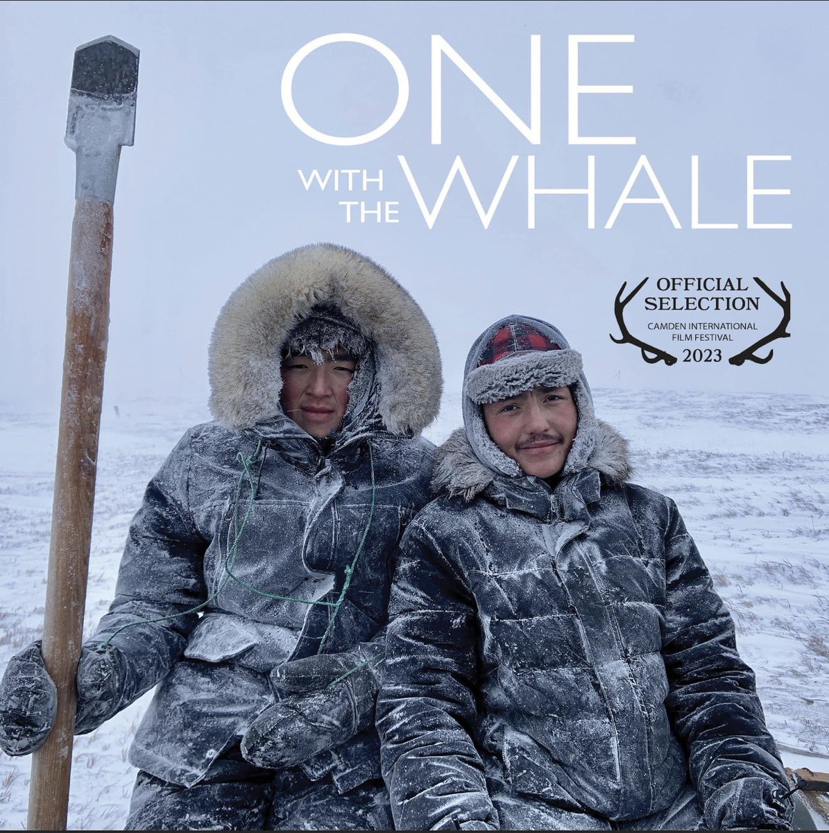 Five years of work. Filming in -20F, 60 miles from shore. Endless weeks on zoom calls. Remote edits through two Covid lockdowns across 9 time zones. And we launch on Sunday. #onewiththewhale #camdeninternationalfilmfestival #ciff #alaskanative #Indigenous #climatechange
