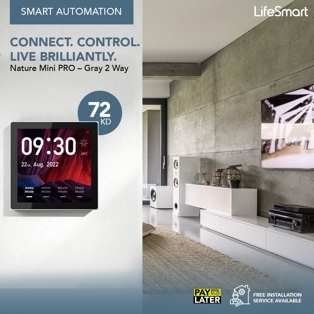 ollzkuwait's tweet image. التحكم الذكي لأجهزة المنزل من لايف سمارت 
للمزيد من التفاصيل يرجى زيارة موقع وتطبيق أولز 
The Smart Home automation from LifeSmart 
For more information please visit OllZ website and application 

#ollz #lifesmart #smart_automation #iot #أولز #لايف_سمارت #التحكم_الذكي