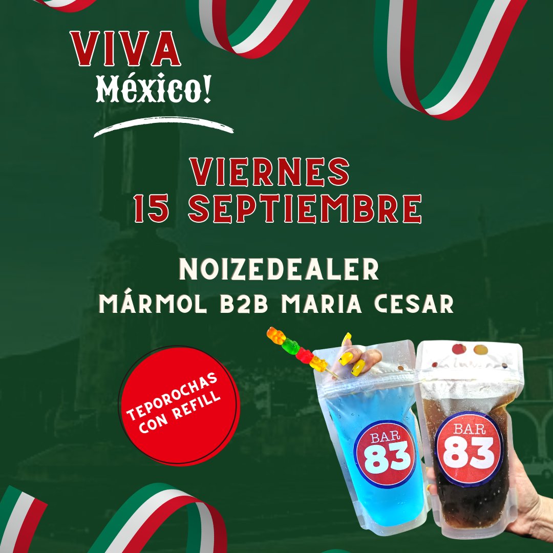 Bar83Bar's tweet photo. VIVA MEXICOOOOOO 🇲🇽🇲🇽🇲🇽��🎉🎉 nos vemos en el 8️⃣3️⃣ https://t.co/Sa2zyKeLrZ