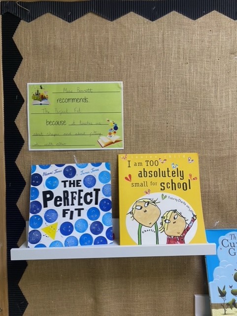 InfantSandwich's tweet photo. We've supported and welcomed our children into school this term with some fabulous key texts. Staff across the school have explained why the texts are so lovely. @AquilaTrustUK #love4reading #love4learning #recommendations #books #stories https://t.co/bPPYk4nzcn