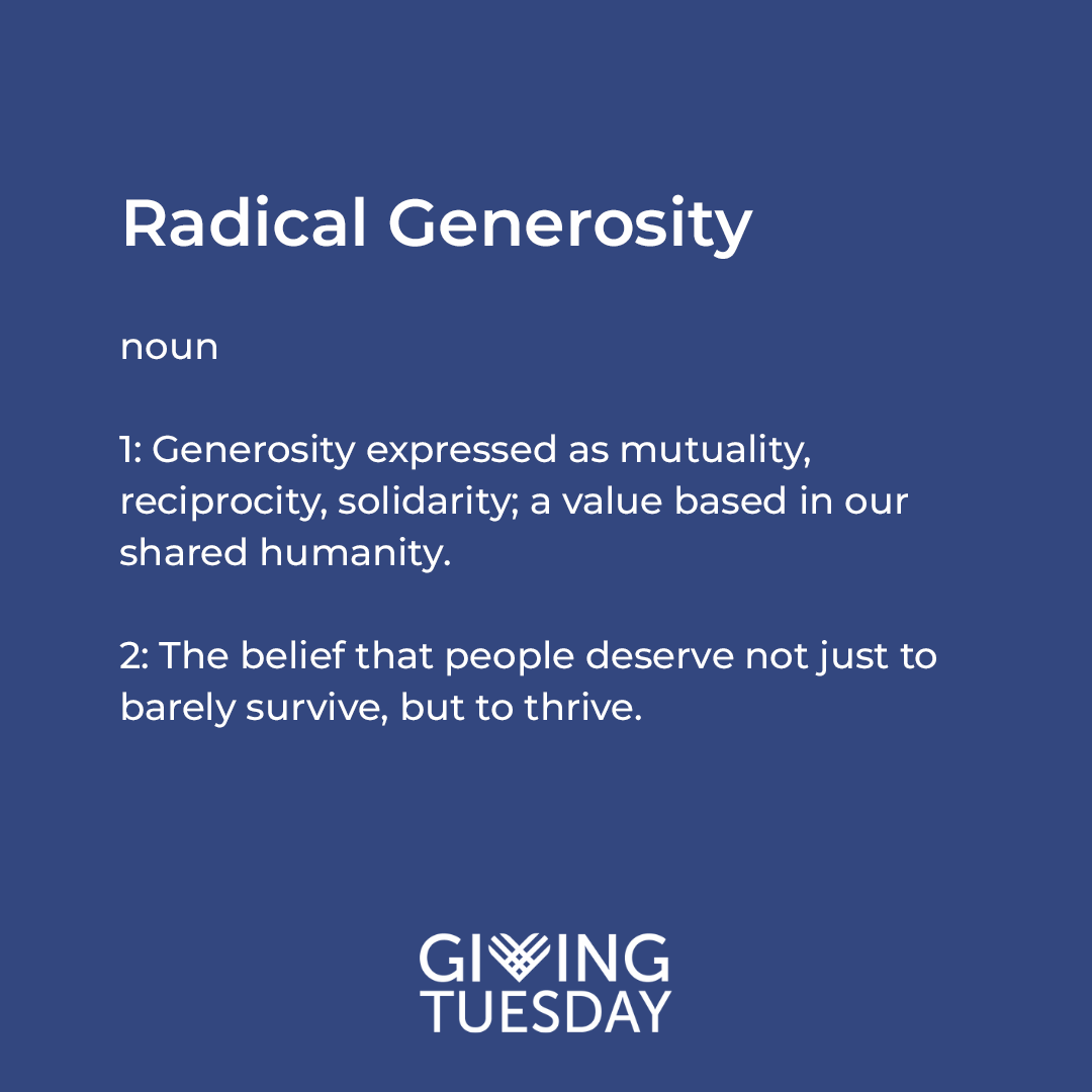 #GivingTuesdayLAC -- #RadicalGenerosity is a transformative force that can reshape our world. Join the generosity revolution and imagine a world driven by love, compassion, and a commitment to making a difference.