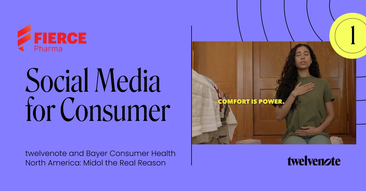 12Note_Agency's tweet photo. We’ve scored two big wins at the Fierce Pharma Marketing Awards.🏆 Our work with Bayer Consumer Health on One A Day’s The Gratitude Project and Midol’s The Real Reason both won in their respective categories. Congrats to all who worked on these campaigns!

https://t.co/veortqfgIs https://t.co/ejwqyefcDD