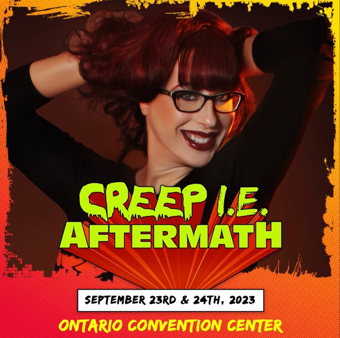 Hope to see everyone at @CreepIECon  Stop by the @nightmaretoys booth and grab an 8x10 $12. Free Autographs<a class="tags" target="_blank" title="On Twitter" href="/?out=eyJ0eXAiOiJKV1QiLCJhbGciOiJIUzUxMiJ9.eyJpYXQiOjE3MjA3NDIzNzIsImlzcyI6InR3cG9ybnN0YXJzLmNvbSIsIm5iZiI6MTcyMDc0MjM3MiwiZXhwIjoxNzUyMjc4MzcyLCJyZWRpcmVjdF91cmwiOiJodHRwczovL3R3aXR0ZXIuY29tL0NyZWVwSUVDb24ifQ.9_s--XJv7j8rv2z2ESa19Y8hFUeayXMwzcHIBDxV0s02V9-ugsOo6p4g-TwIsvazDSkDJNIBJqHQPVEmNvFofA">@CreepIECon</a><a href="/tag/california"class="tags"><span>#california</span></a><a href="/tag/convention"class="tags"><span>#convention</span></a><a href="/tag/horrorcommumity"class="tags"><span>#horrorcommumity</span></a>