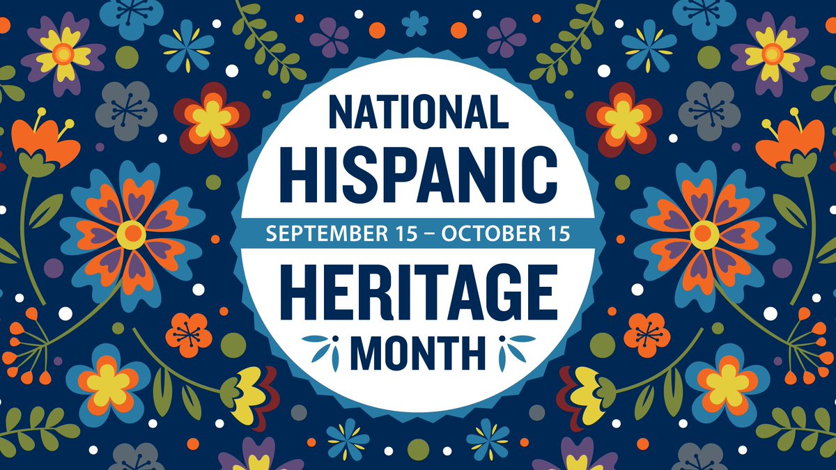 National Hispanic Heritage Month runs from September 15 through October 15, a time span that includes several culturally significant days. Join us in celebrating the diverse backgrounds and countless contributions of Hispanic Americans and Latinos. #HispanicHeritageMonth