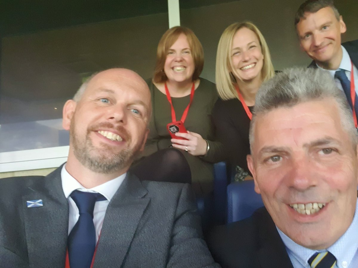 Hampdeners's tweet photo. 5 of our volunteers enjoying themselves @ #ScoEng1872.
This is what football history is all about. Talented, creative and brilliant people telling Scotland's footballing story.
The Hampden Collection's mission provides recreation and amusement for all of its members.
#Together https://t.co/Mi2Cg5EhAZ