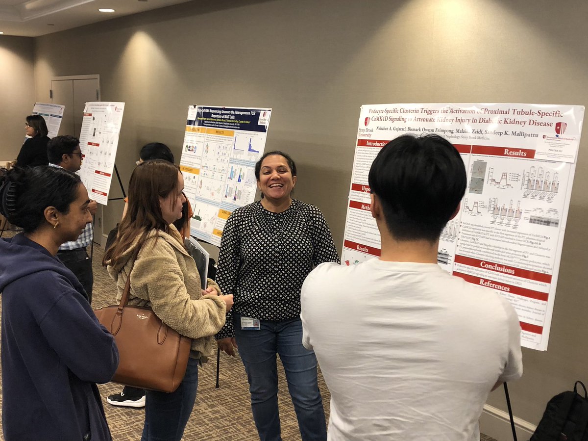 SianPiret's tweet photo. Excellent poster presentations from the Nephrology Division at this year’s @sbudeptofmed Research Symposium! @DiMartinoSama @nehabengujarati @Ninapregosin @SBNephrology https://t.co/Jrzmvg1jC2