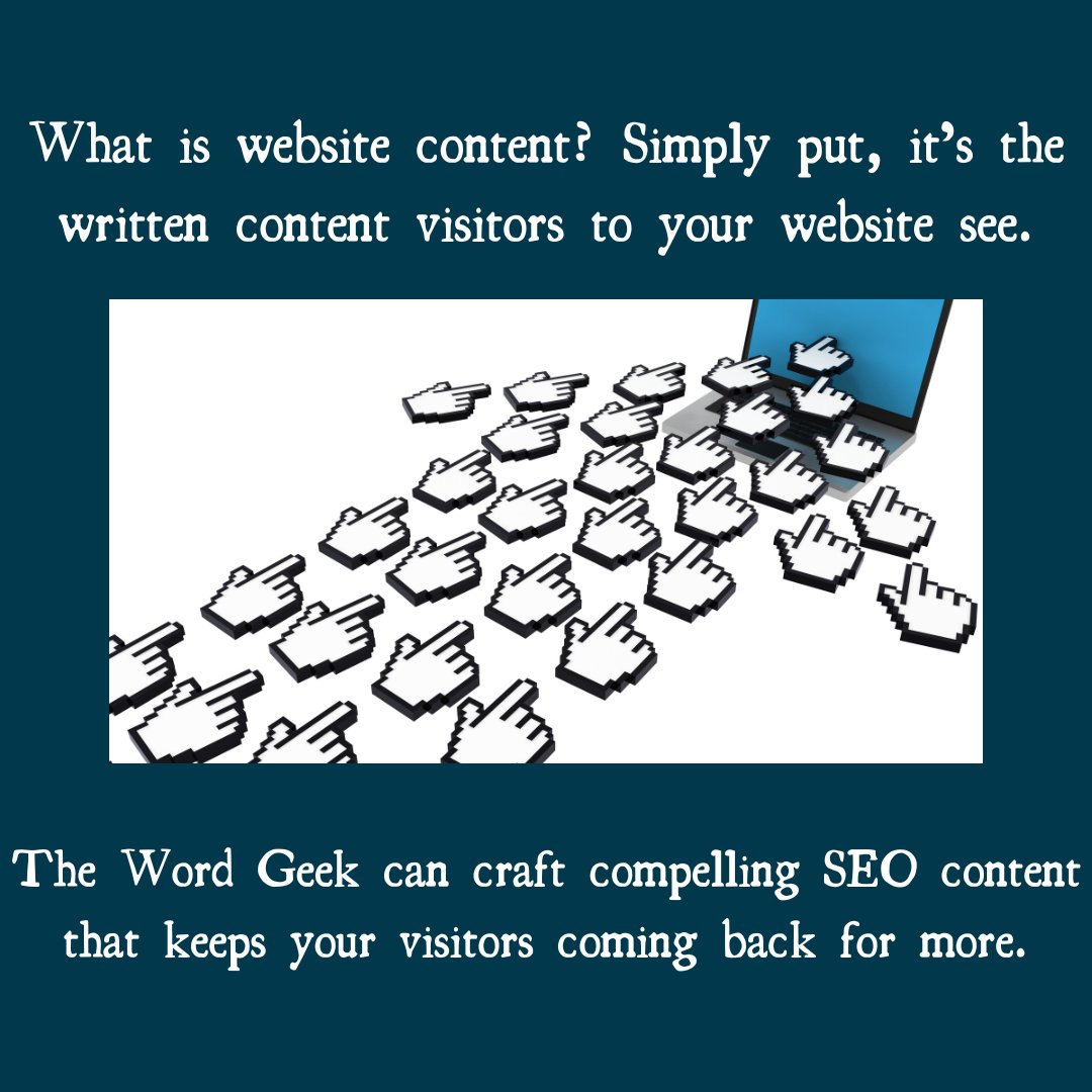 WordGeekWriting's tweet image. Friday&apos;s Featured Service: Website Content #websitecontent #webwriting #seo #thewordgeekwriting #scriptingyourfuture