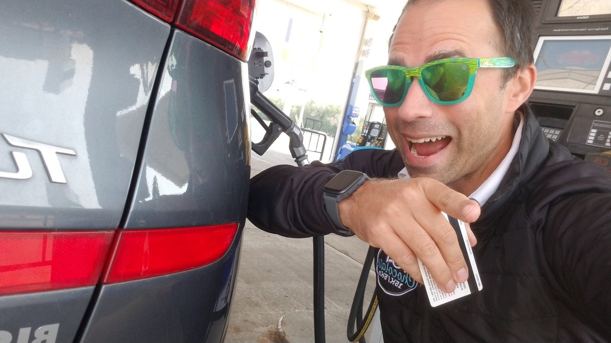 Oh don't mind me. Just filling up the news car before Friday night football. It's what heroes do. <a href="/KXMB/">KX News</a>