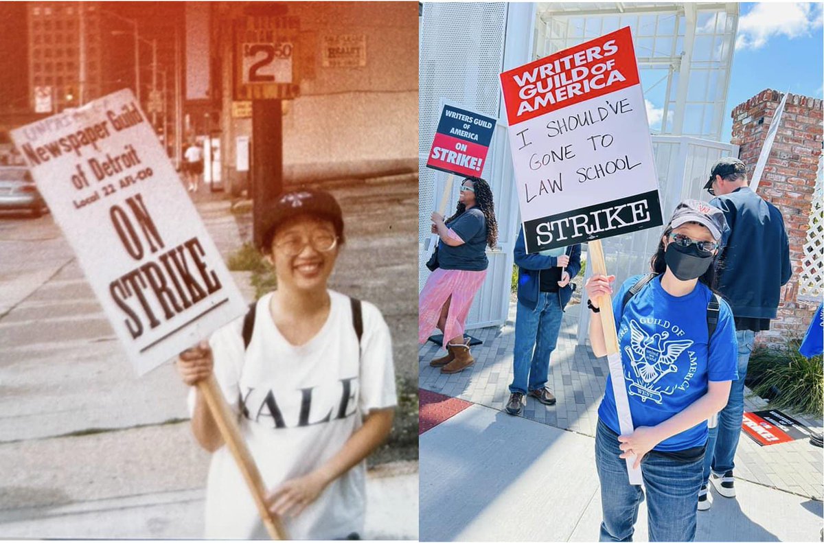 #YooGoingOnStrike ✊From 1995 @detroitnews @AFLCIO Local 22 newspaper strike📰 to 2007-08 @WGAWest strike to 2023 #WGAStrike ✏️📺🎥🎬🎞️Yoo are in #solidarity with @UAW 🚗#DetroitStrong #UAWStrong #WGAStrong #SAGAFTRAStrong #AFM47Strong #union #GmacCash @GmacCash #WeGoingOnStrike