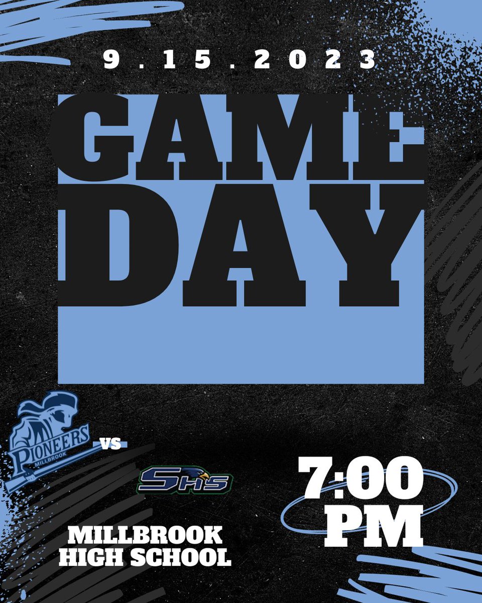 MHSPioneers's tweet photo. ITS GAMEDAY!!! 7:00 PM Millbrook v. Skyline!!! Get your tickets by using the link below. NO CASH is accepted at the gate:
https://t.co/2cqUeqF6aL https://t.co/WYnlLJFNIJ