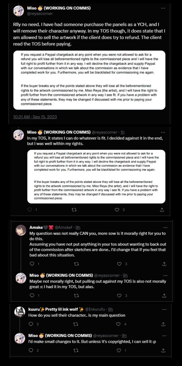 yoshiiteru's tweet photo. LRT: multiple clients complaining is worrisome enough, and then there's this...

panels in question ended up being sold as a ych, no problem w that, but this attitude is concerning to say the least 💀 https://t.co/aZMrf2FUHq