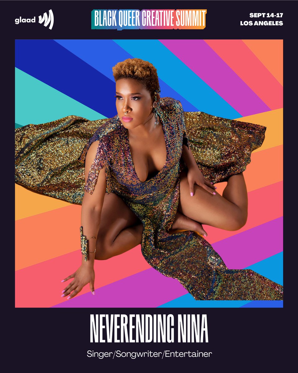NeverendingNina's tweet photo. I'm moderating a @glaad panel
Maintaining Authenticity:
Black LGBTQIA+ artist in Music 🎶
With amazing artists
@VINCINT_ @itsmkxyz
@kiddkenn @sunimf
Time - 2pm-3pm
🎊 Congrats on the Inaugural Black Queer Creative Summit powered by @gileadsciences ! #NinaNowledge #GLAADBQCS https://t.co/rIKdf4ymXk