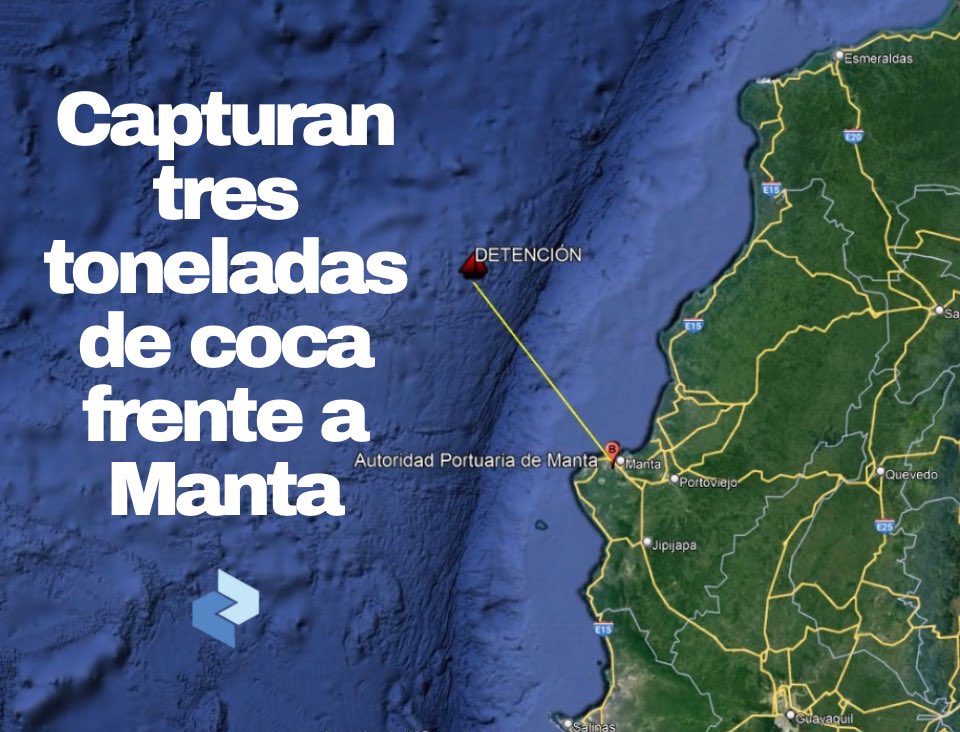 CodigoVidrioEc's tweet photo. 🔴Atención: 
Una operación coordinada entre la Policía y agencias de Estados Unidos @DEAHQ y @USCG permitió la captura hoy de 3 toneladas de cocaína, a 70 millas náuticas de Manta. La información fue corroborada a este medio por el director antinarcóticos, Pablo Ramírez, y anunciada por el comandante Fausto Salinas.