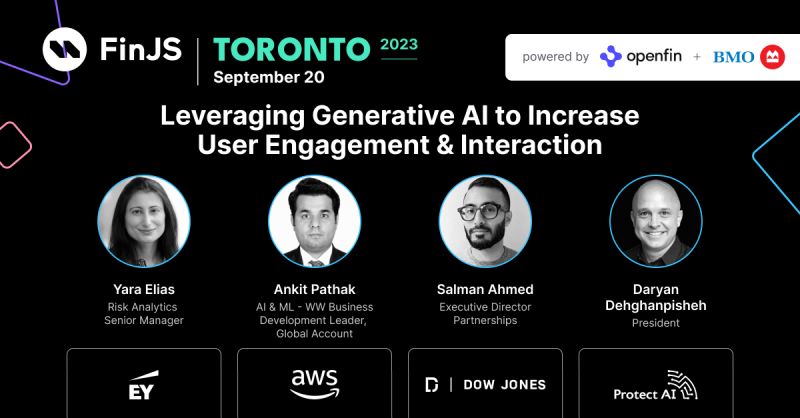 ProtectAICorp's tweet image. 🚀Announcement! We&apos;re gearing up for
@finjsio Toronto on Sep. 20, 2023! Hear our President and co-founder, @DaryanD13, on the panel below, and visit our booth for demos of our intuitive and popular solutions for #MLSecOps! 📷 
Register here: hubs.li/Q021Y1MV0 #FinTech #LLM
