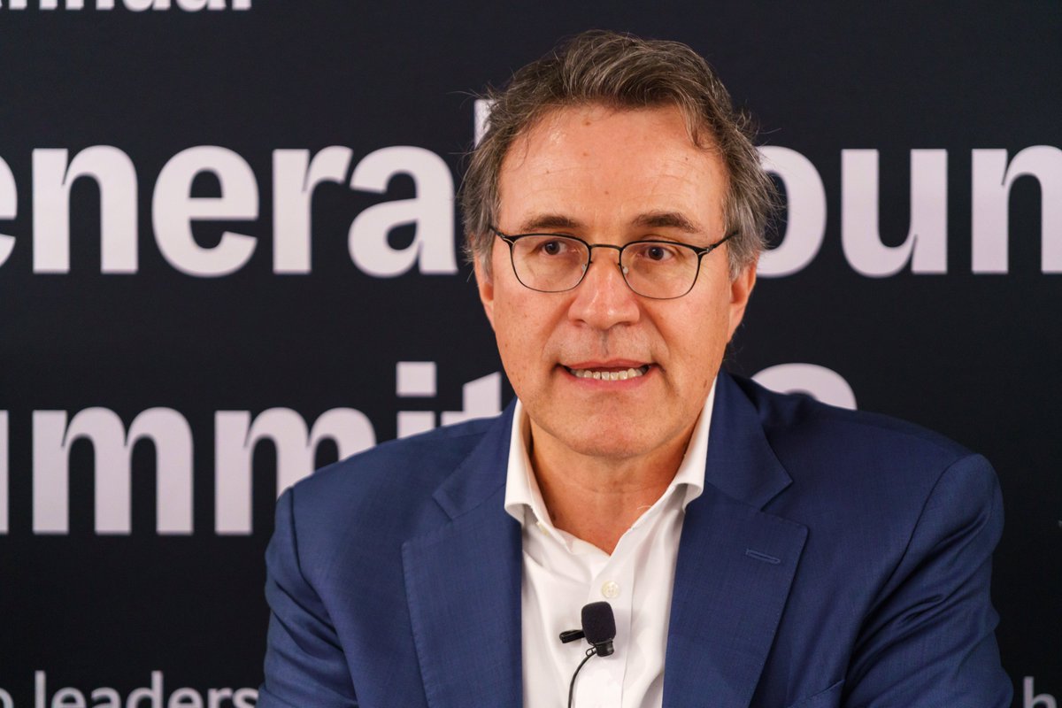 Nasdaq's tweet photo. 💡✍️ Question Today, #RewriteTomorrow: How can leaders best prepare for the future of legal operations? @Nasdaq’s EVP and Chief Legal, Risk and Regulatory Officer John Zecca recently joined thought leaders at @Economistevents’ 2nd annual General Counsel Summit US to address these questions and more.