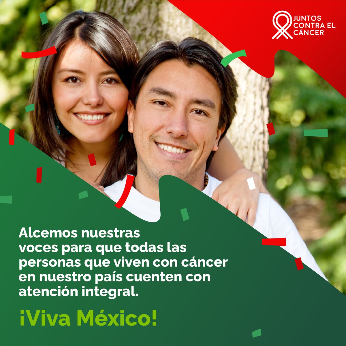 Hagamos que nuestras voces se hagan una sola por una atención integral y unamos esfuezos en beneficio de las y los pacientes con cáncer. ¡Viva México!