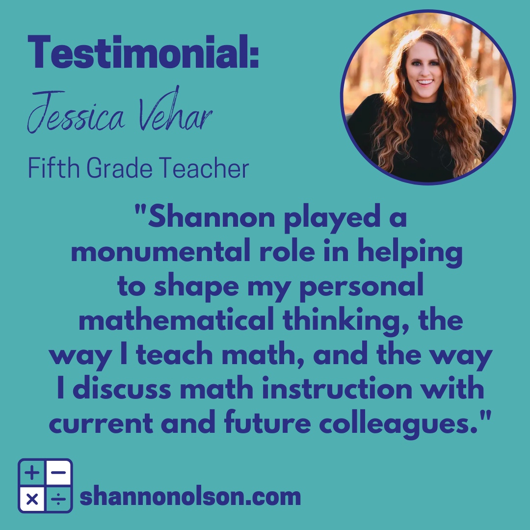 Jessica is a teacher who engaged in math planning and coaching cycles with Shannon. ⁠
⁠
#thankyou #testimonials #reviews #review #feedback #businessgoals #professional #coach  #iteach #teacherssupportteachers #elementarymath #fifthgrade