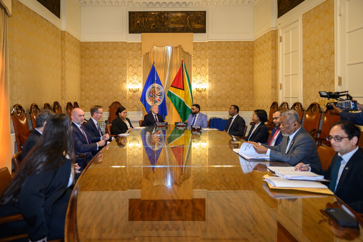 Honored to have engaged with Guyana's President Irfaan Ali @OTPGY on ways to further enhance our partnership by developing strategic initiatives to bolster forestry preservation, democracy, food security and education for the benefit of all in the region.