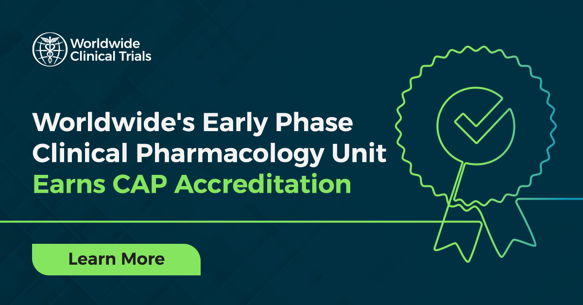 A vital part of our #EarlyPhase team is our Clinical Pharmacology Unit (CPU), recently accredited by CAP <a href="/Pathologists/">CAPathologists</a>. Learn how this upholds our culture of quality and adds value for our customers: ow.ly/Z7oK50PLOWv