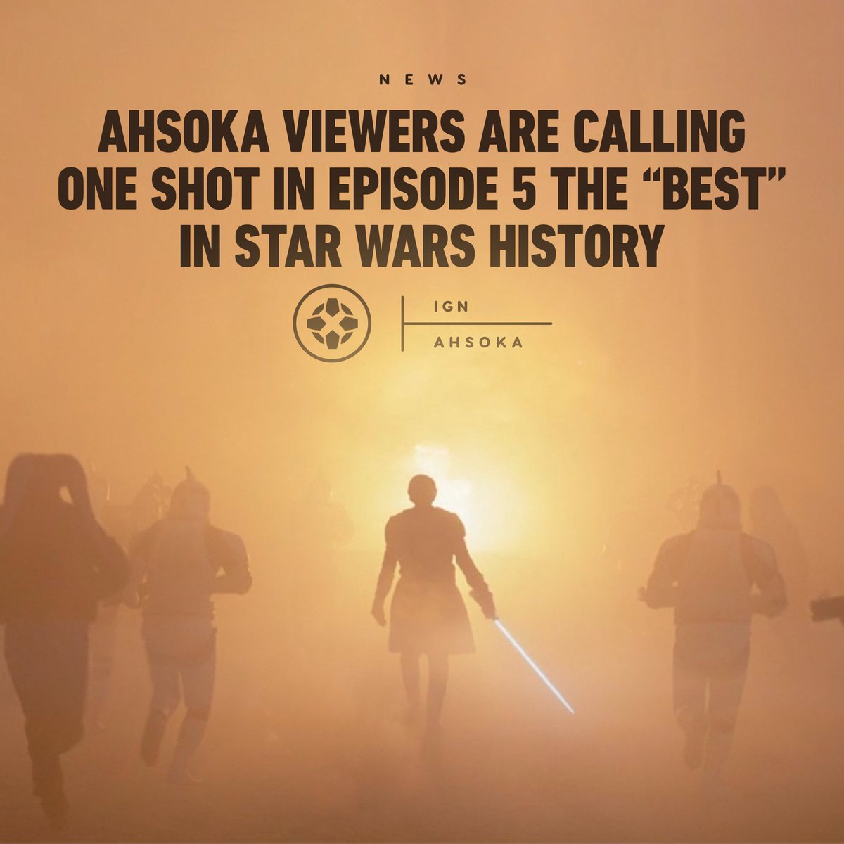 IGN's tweet image. Viewers praised director Dave Filoni for his razor-sharp transitions, which resulted in a shot of Anakin that surprised and delighted. bit.ly/44To248