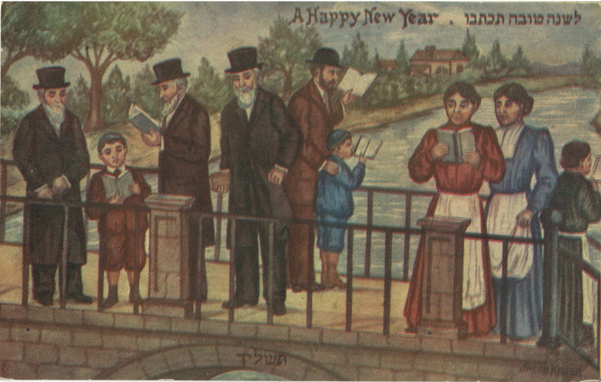 CofCSpecColl's tweet photo. Happy New Year! Tonight marks the beginning of #RoshHashanah. 

The William A. Rosenthall Judaica Collection includes several hundred holiday cards, including these colorful examples. https://t.co/JoC2Zr69Js