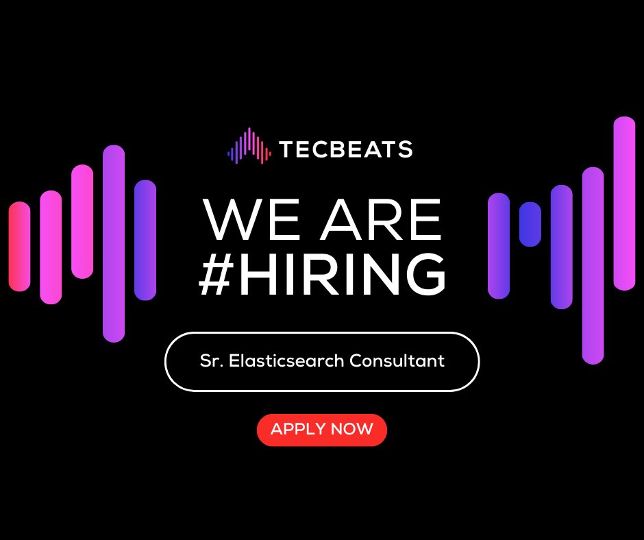 MarianoITRec's tweet photo. We are #hiring❗️
Nos encontramos en la búsqueda de un Sr. #Elasticsearch Consultant con +3 años de experiencia. (Inglés excluyente).
✅ 100% #remoto / Salario en USD
¿Tenés lo que se necesita para ser un #Tecbeater? ¡Queremos saber de vos!
ℹ️➡️ https://t.co/BgHKhEfnCY https://t.co/PBwdRVTyaq