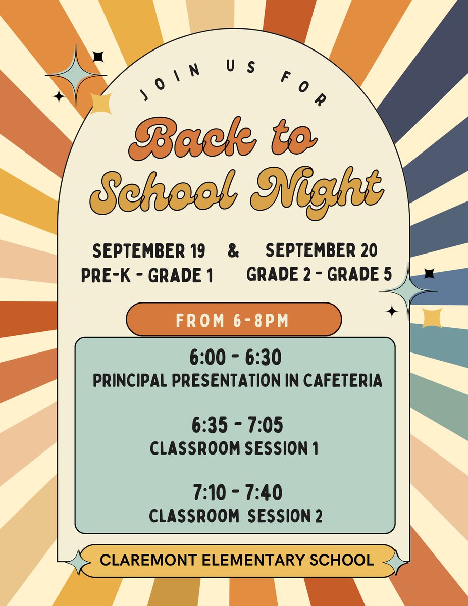 Pape_CES_FTPS's tweet photo. Claremont Families - please join us for our Back to School Nights September 19 &amp; 20th! https://t.co/8ee5My1PGx