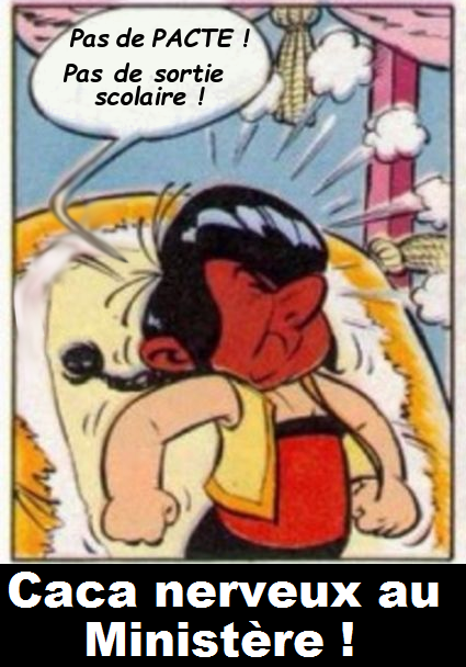 MathsRouge's tweet image. Caca nerveux au Ministère de l’Éducation :
Le #PacteEnseignant est un fiasco, alors c&apos;est le chantage aux sorties scolaires... pas de pacte pas de chocolat !