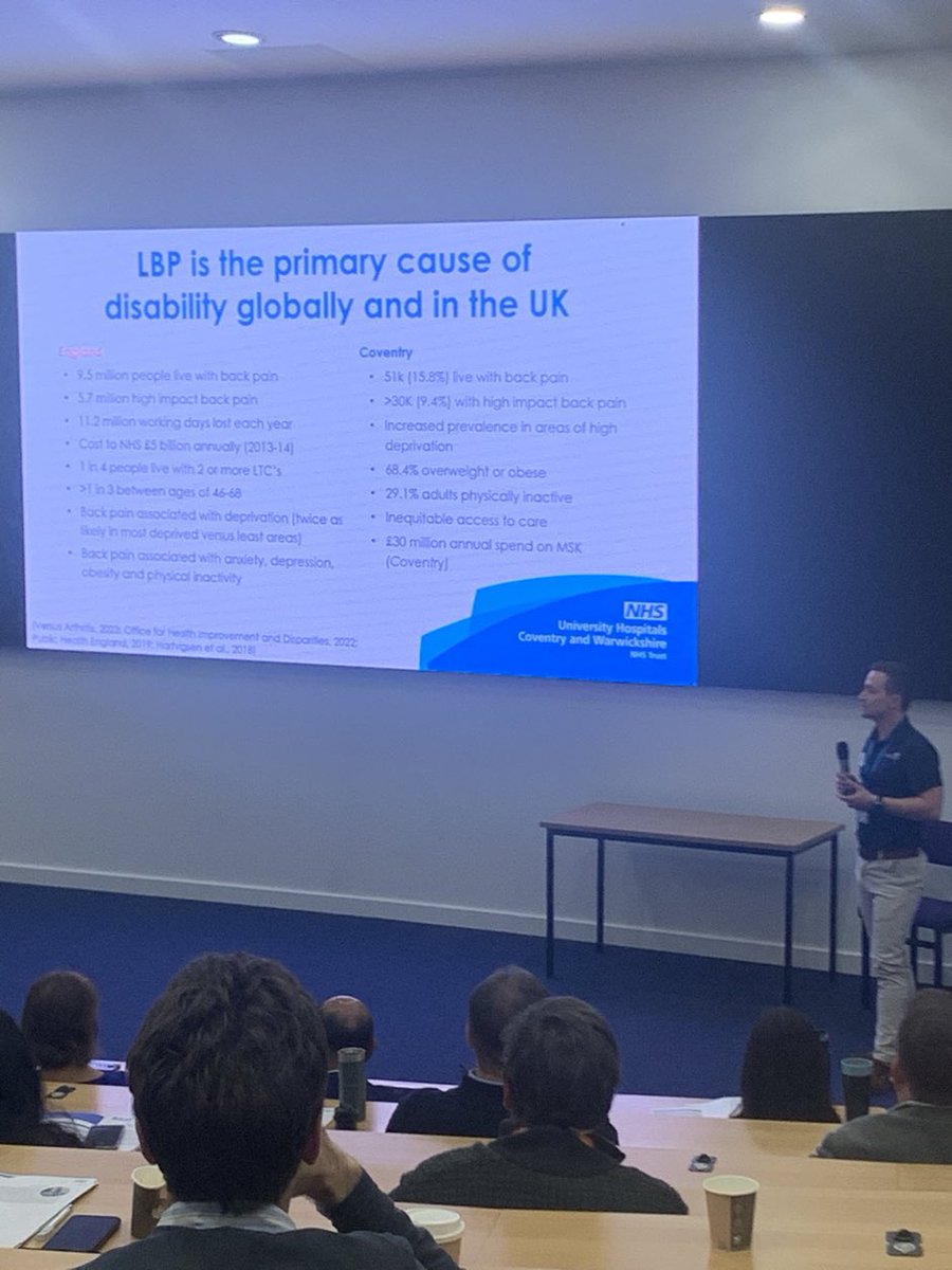 Prof David McWilliams (@davido744) on Twitter photo Fantastic to see the amazing work of <a href="/TherapyUhcw/">Therapy Department UHCW</a> MSK team led by <a href="/ChrisNewtonPT/">Chris Newton</a> <a href="/GeorgeMcNamee/">George McNamee</a> <a href="/gsingh1902/">Gurpreet Singh</a> at the #UHCWInstitutesForExcellence event today. Breaking down inequalities to improve outcomes in patients with chronic LBP. Looking forward to seeing this work develop Fantastic to see the amazing work of <a href="/TherapyUhcw/">Therapy Department UHCW</a> MSK team led by <a href="/ChrisNewtonPT/">Chris Newton</a> <a href="/GeorgeMcNamee/">George McNamee</a> <a href="/gsingh1902/">Gurpreet Singh</a> at the #UHCWInstitutesForExcellence event today. Breaking down inequalities to improve outcomes in patients with chronic LBP. Looking forward to seeing this work develop