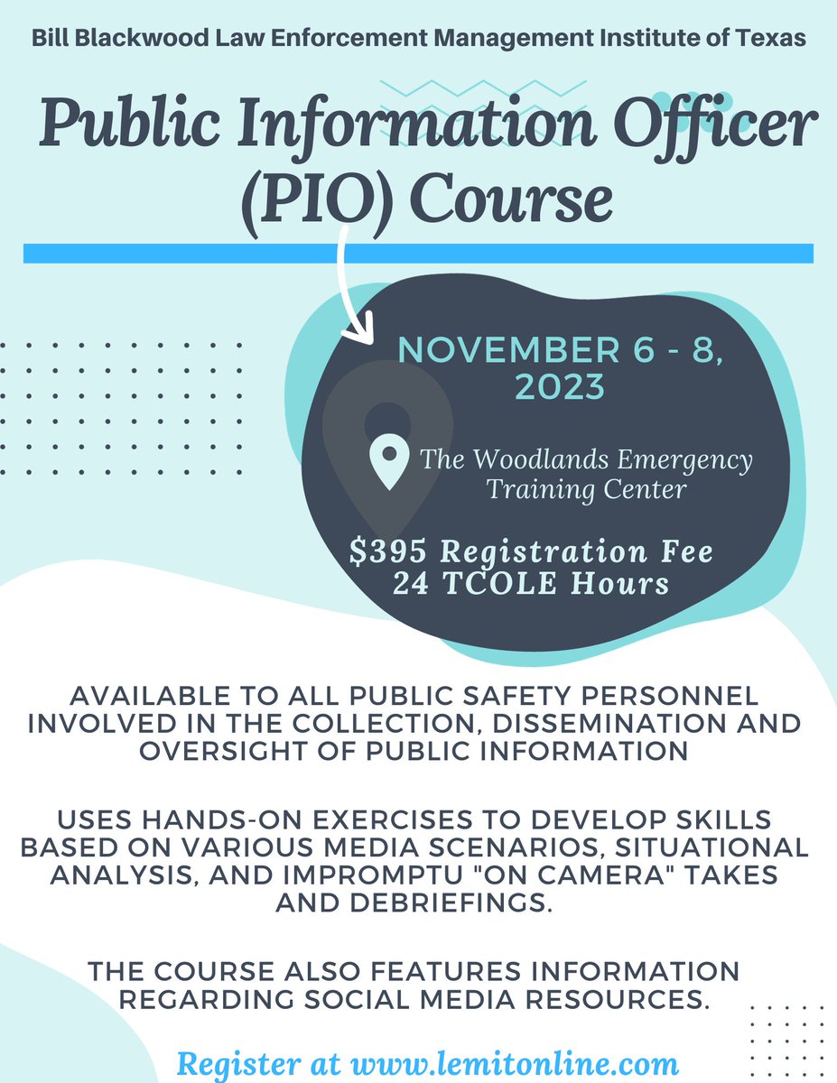 PIO is filling up quickly. Register today to get your spot!

lemitonline.org