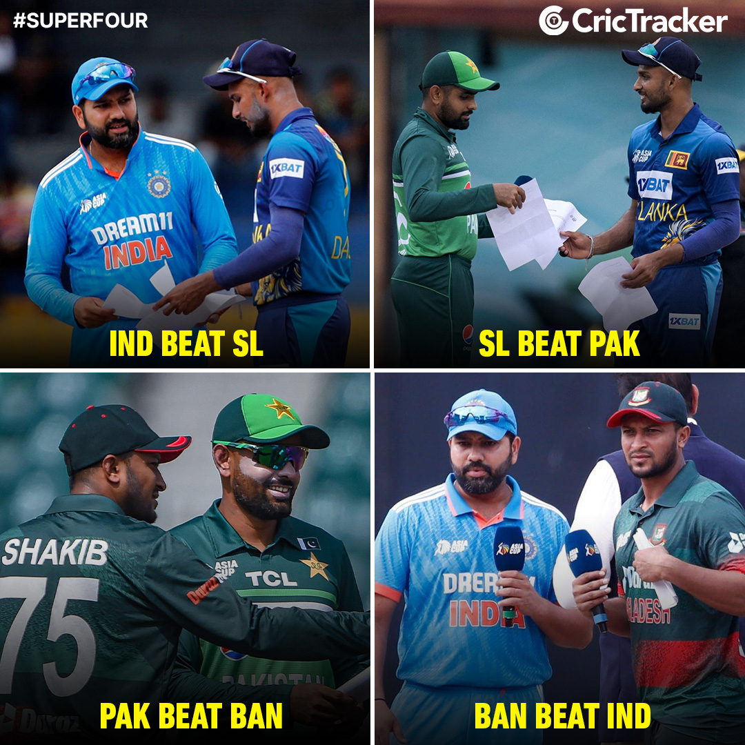 Cricketracker's tweet image. Asia Cup 2023 Super Four was wild 😂