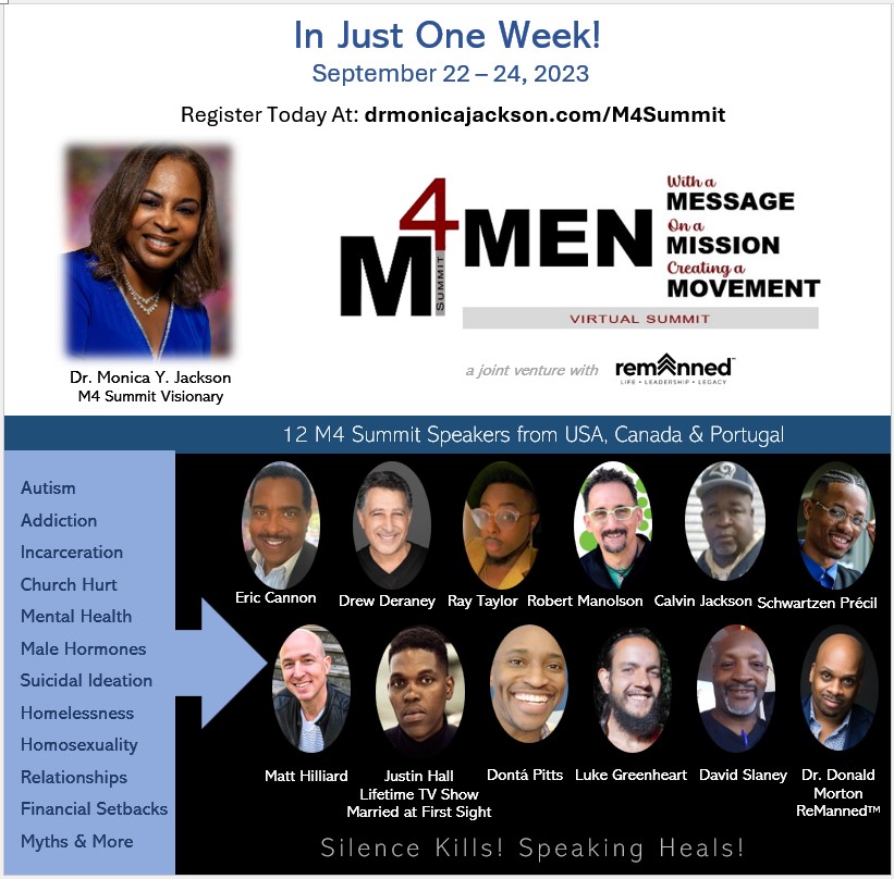M4 Summit is in 7 days! Register at drmonicajackson.com/M4Summit

Truth isn't always easy to face, hear, or deliver. We must start somewhere; otherwise, we won't get anywhere! Deal with issues now or pay later! There's no escaping consequences of choices, misinformationor ignorance!
