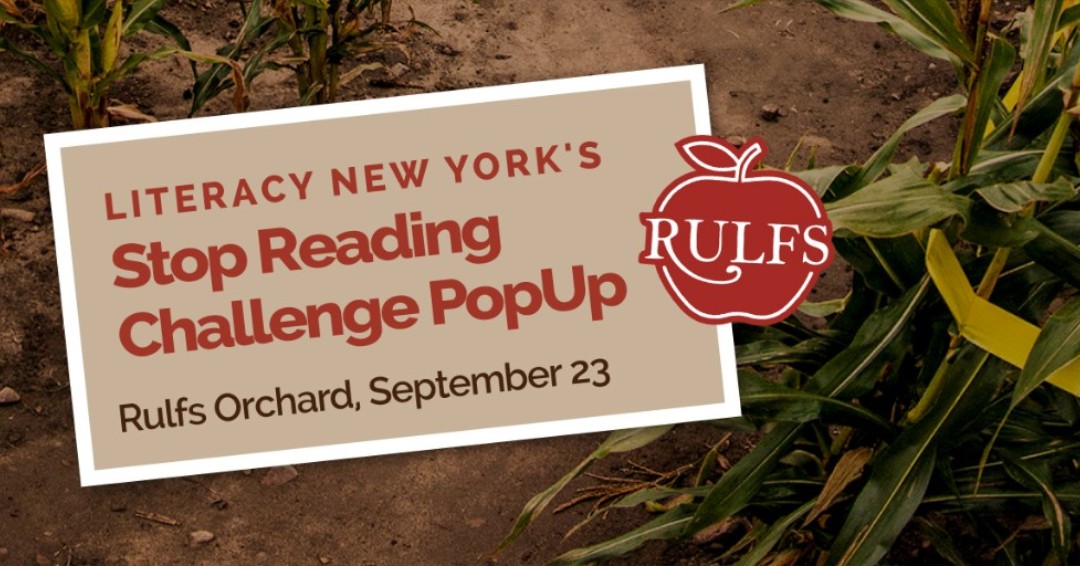 Join Kathy Houghton and Literacy Volunteers of Clinton, Essex, &amp; Franklin Counties of New York at Rulfs Orchard for a fun fall event on 9/23/23!