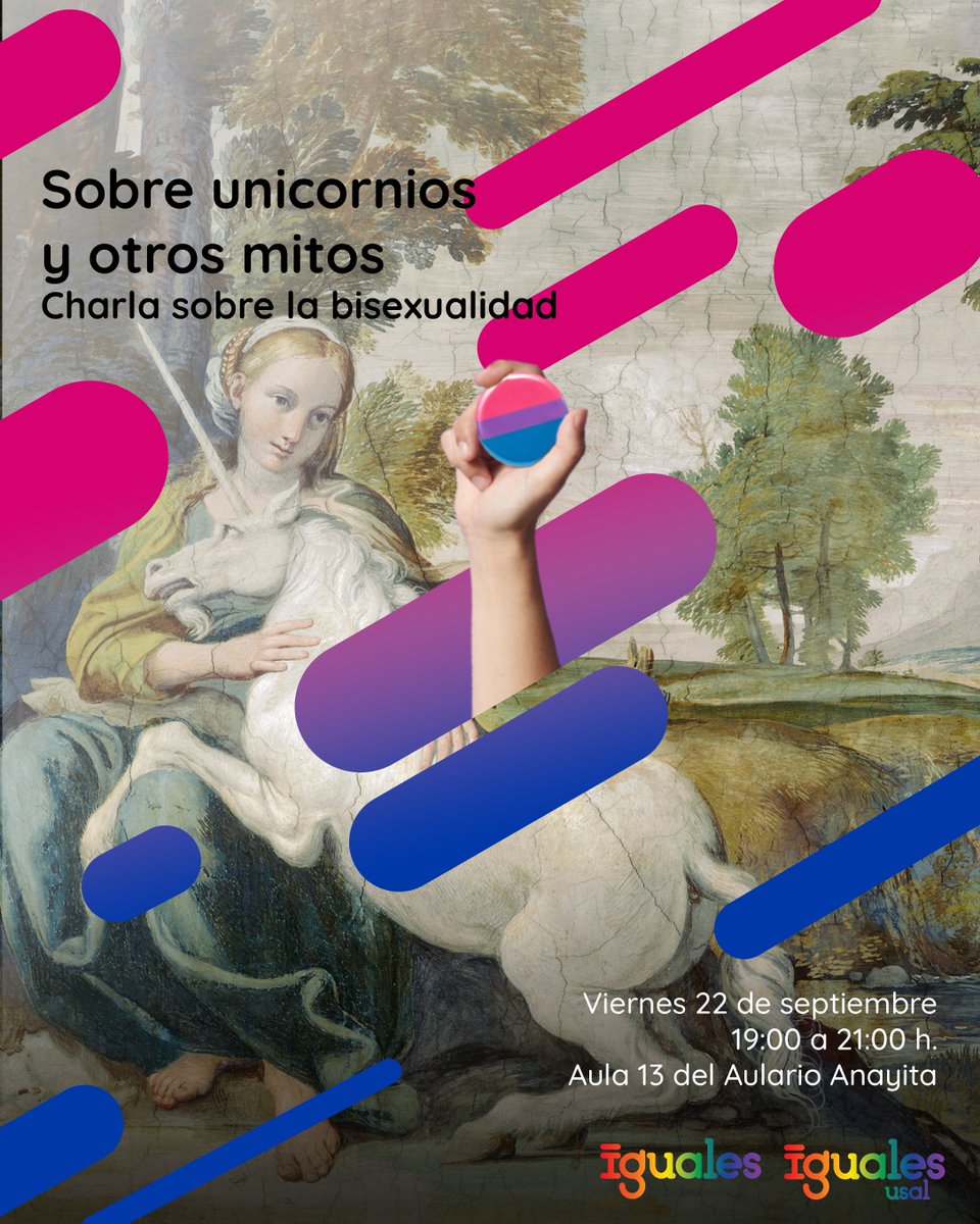 igualeslgtb's tweet photo. 🩷💜💙 Iguales organiza el 22 de septiembre una charla sobre bisexualidad con motivo del Día Internacional de la Visibilidad Bisexual, que se celebra el próximo 23 de septiembre.
#OrgulloBi23S #LaBisexualidadNoEsUnMito #BisexualesConOrgullo #23SBiAndProud #23SVisibles #OrgulloBi https://t.co/ceunx5UqPw