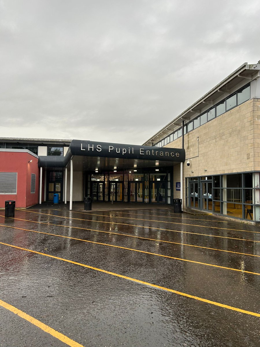 SATPE1's tweet photo. All setup for @SATPE1 conference tomorrow at @LarbertHigh! 

Remember to enter via the pupil entrance as shown below ⬇️ https://t.co/Hs1lNY6lio